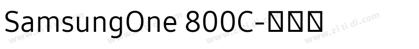 SamsungOne 800C字体转换